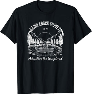 Saddleback Fishing Bear Logo Western Graphic T-Shirt - T-Shirt | Black
