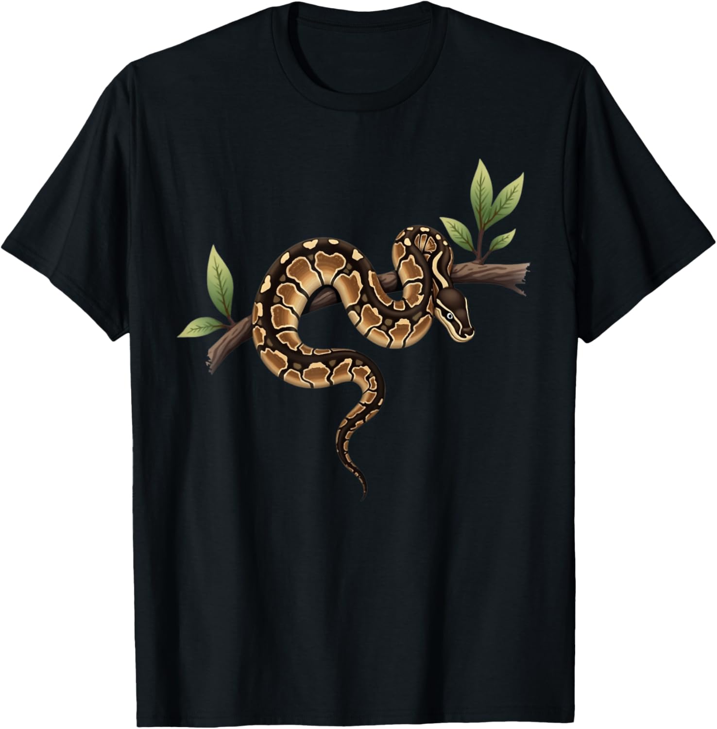Funny Ball Python Lover Reptile Keeper Pet Owner Snake T-Shirt - T-Shirt | Black