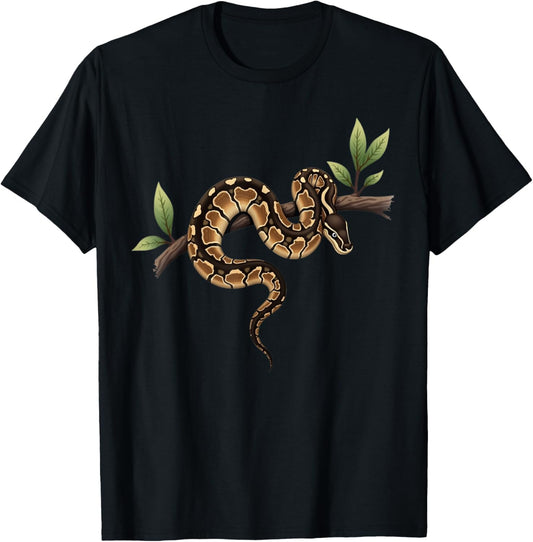 Funny Ball Python Lover Reptile Keeper Pet Owner Snake T-Shirt - T-Shirt | Black