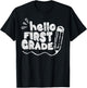 Hello First Grade Team 1st Grade Back to School Teacher Kids T-Shirt - T-Shirt | Black