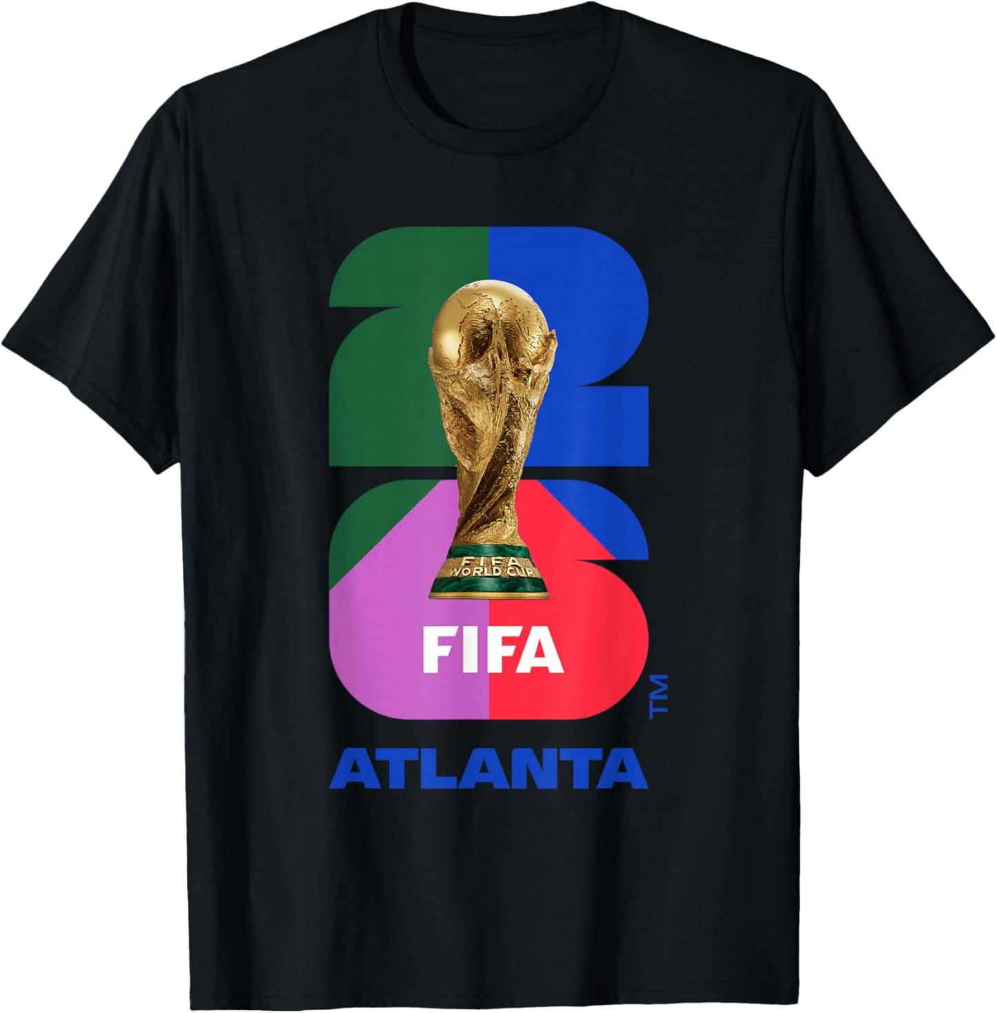 FIFA World CUP26 Atlanta Trophy Color T-Shirt - T-Shirt | Black