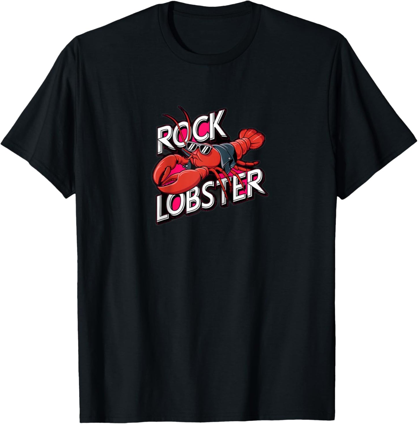 Rock Lobster Raglan Baseball T-Shirt - T-Shirt | Black