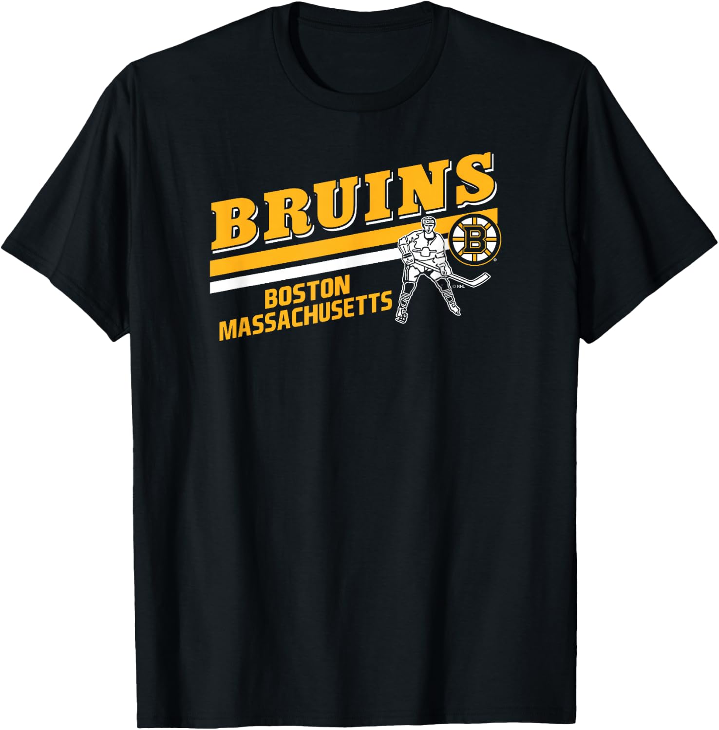 Boston Bruins Player Black Officially Licensed T-Shirt - T-Shirt | Black