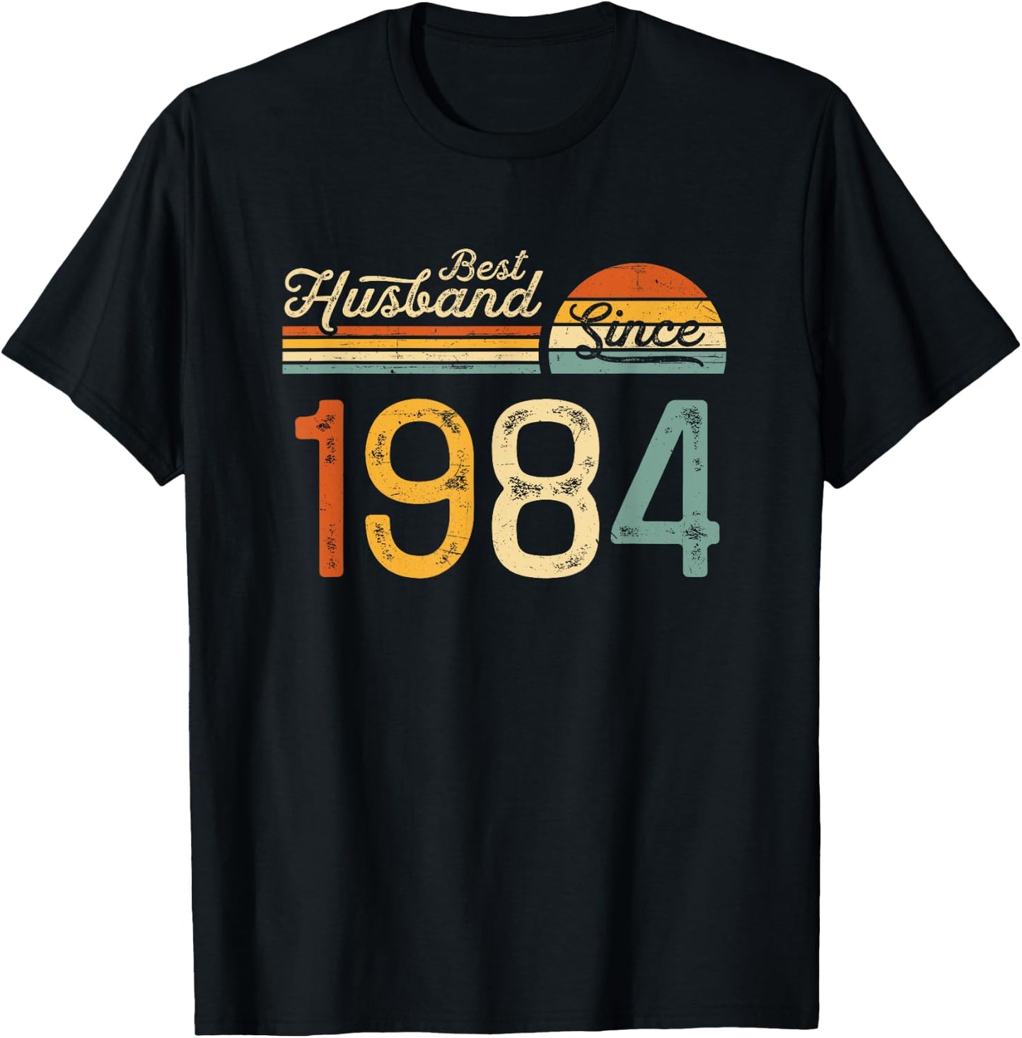 41st wedding anniversary 41 years - Best Husband Since 1984 T-Shirt - T-Shirt | Black