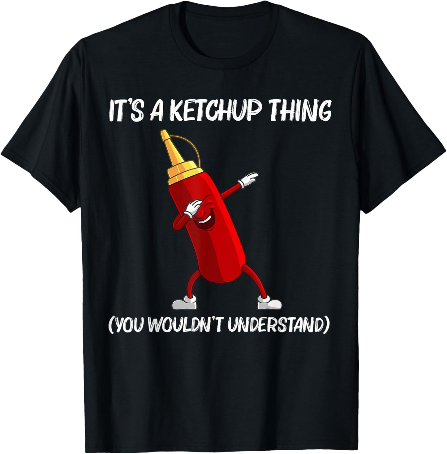 Funny Ketchup Gift Women Ketchup Merchandise Tomato T-Shirt - T-Shirt | Black