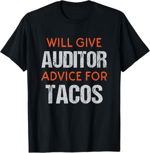 Funny Auditor Saying Gifts For Audit Professionals T-Shirt - T-Shirt | Black