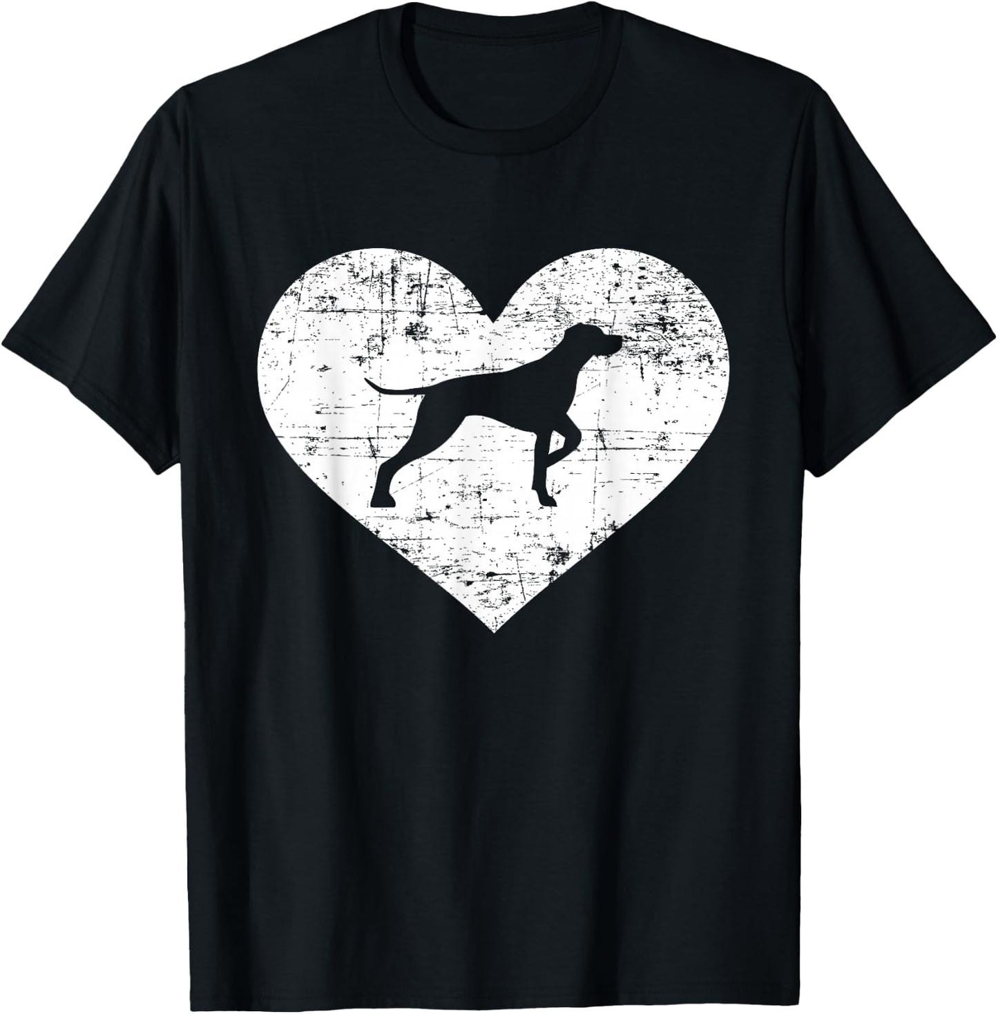 German Shorthaired Pointer heart T-Shirt - T-Shirt | Black