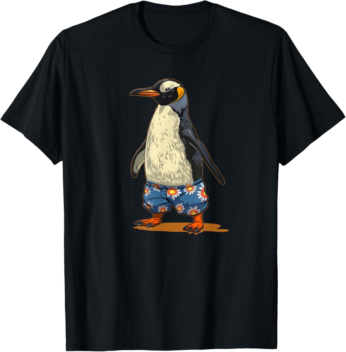 Cool Summer emperor Penguin for Boys and Girls T-Shirt - T-Shirt | Black