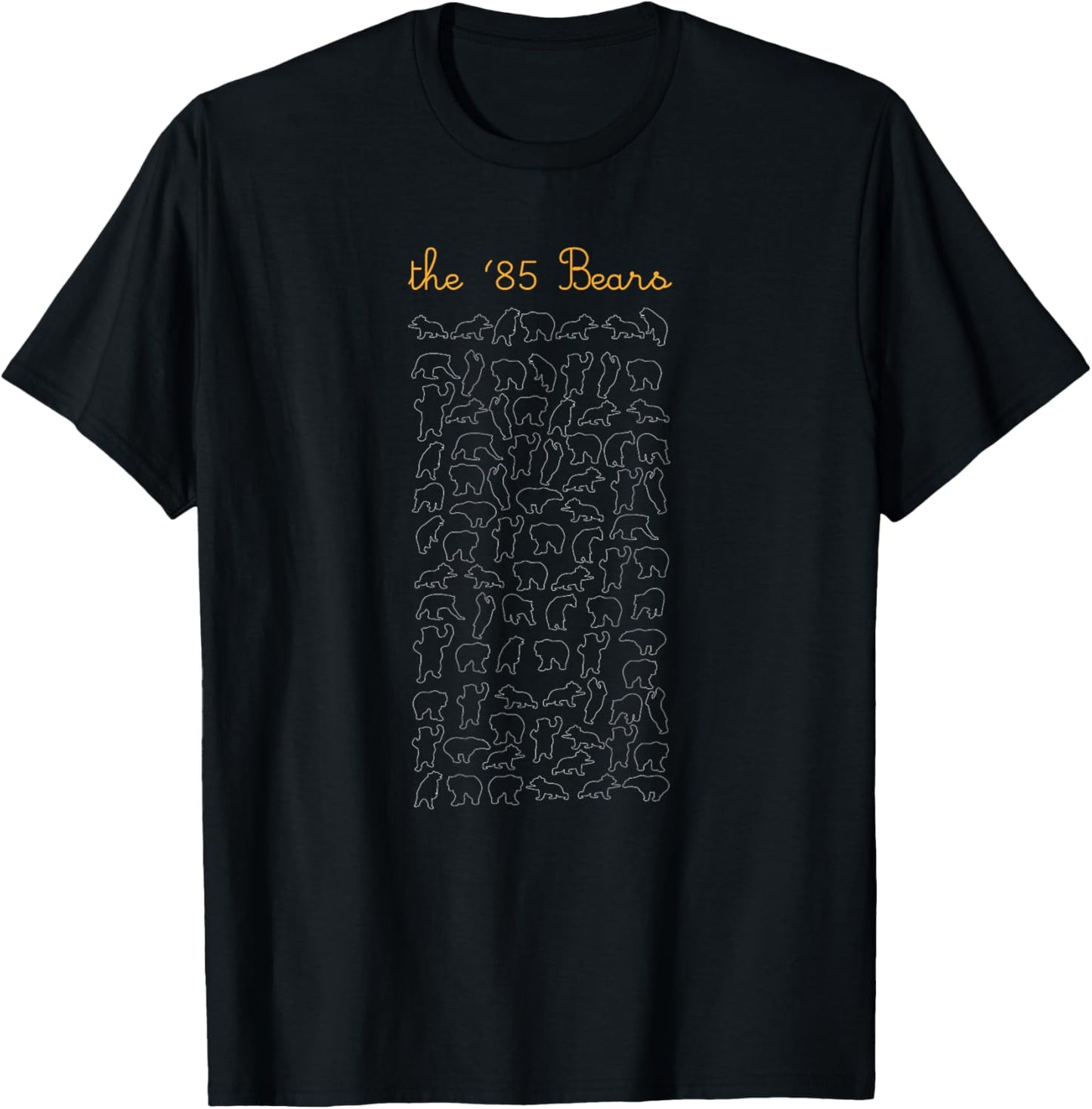 85 Bears Funny Chicago USA Pun Joke T-Shirt - T-Shirt | Black