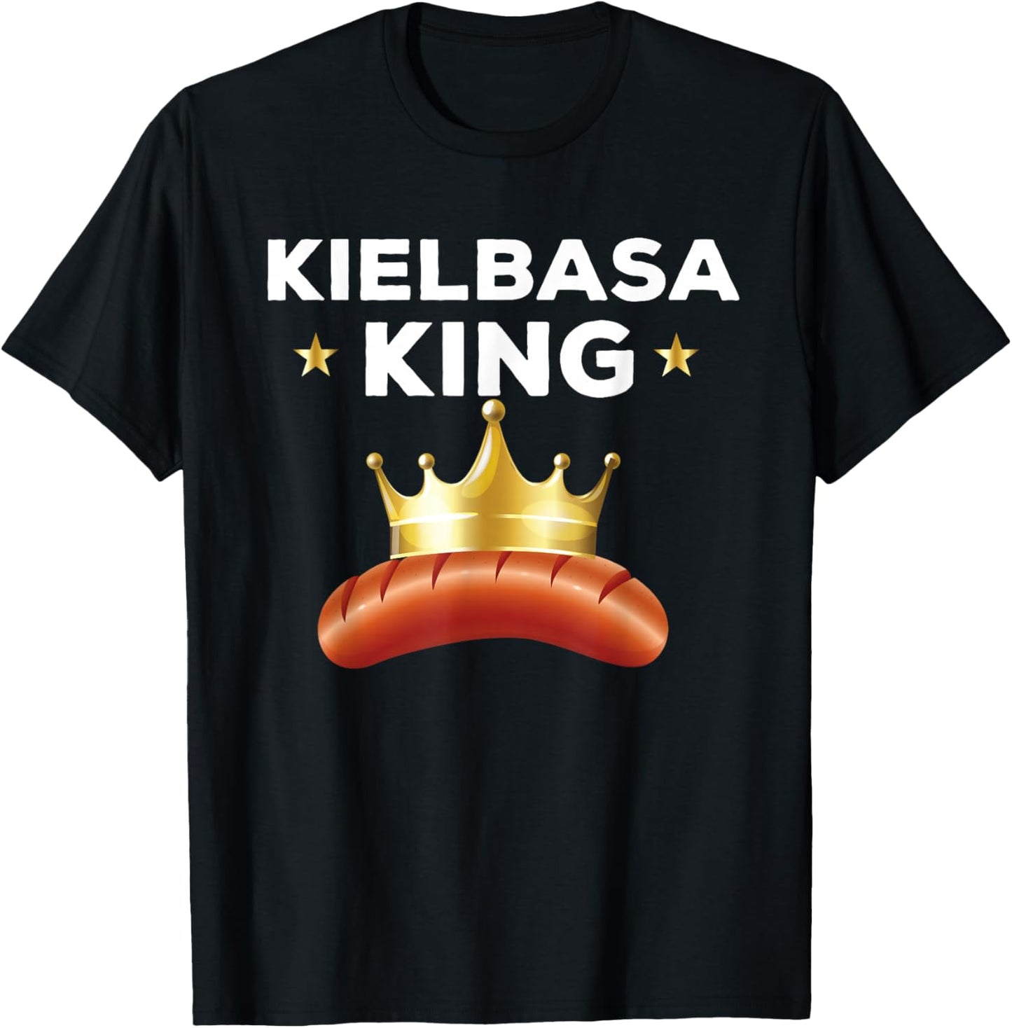 Funny Kielbasa King Outfit Poland Foods Tradition T-Shirt - T-Shirt | Black