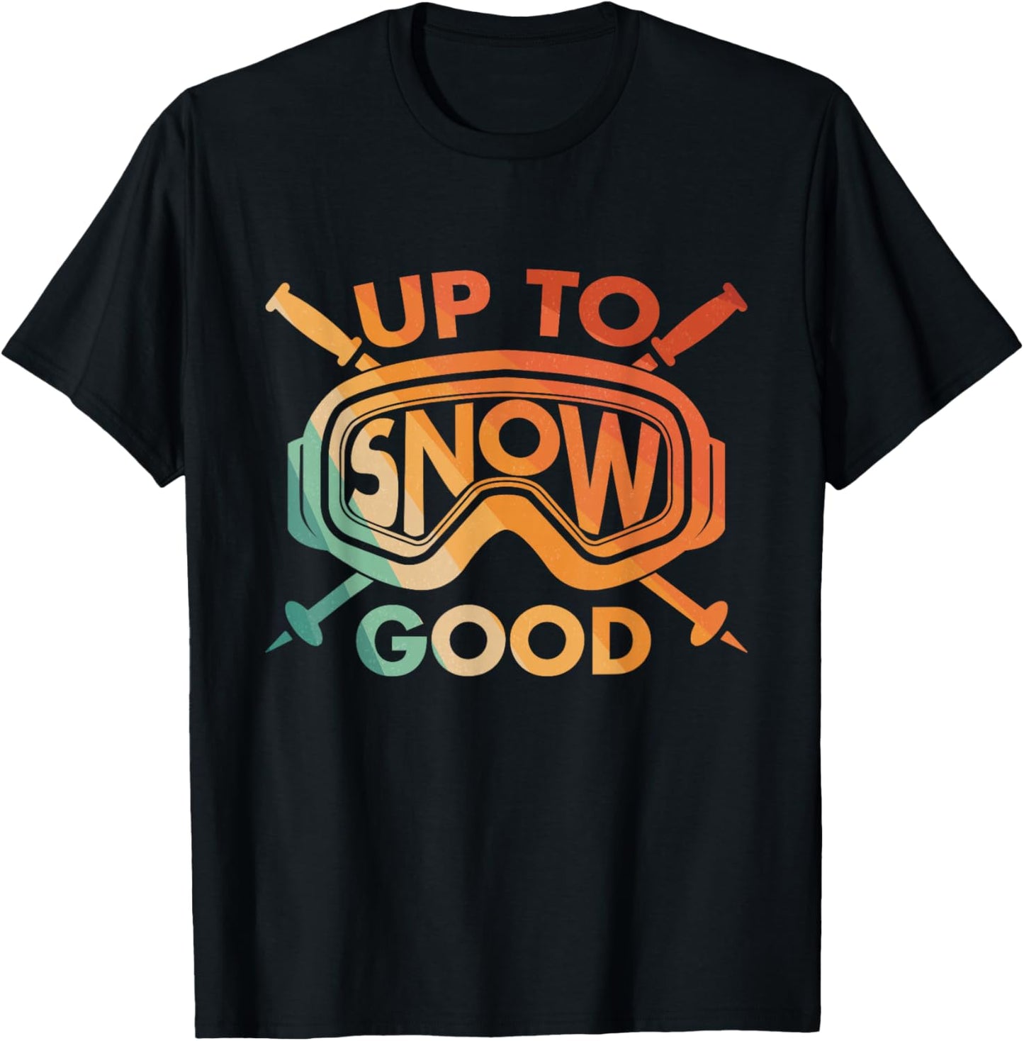 Cool Skiing Design Women Ski Skier Snow Skiing Lover T-Shirt - T-Shirt | Black