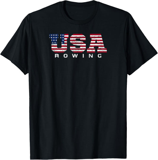 USA Rowing T-Shirt - T-Shirt | Black