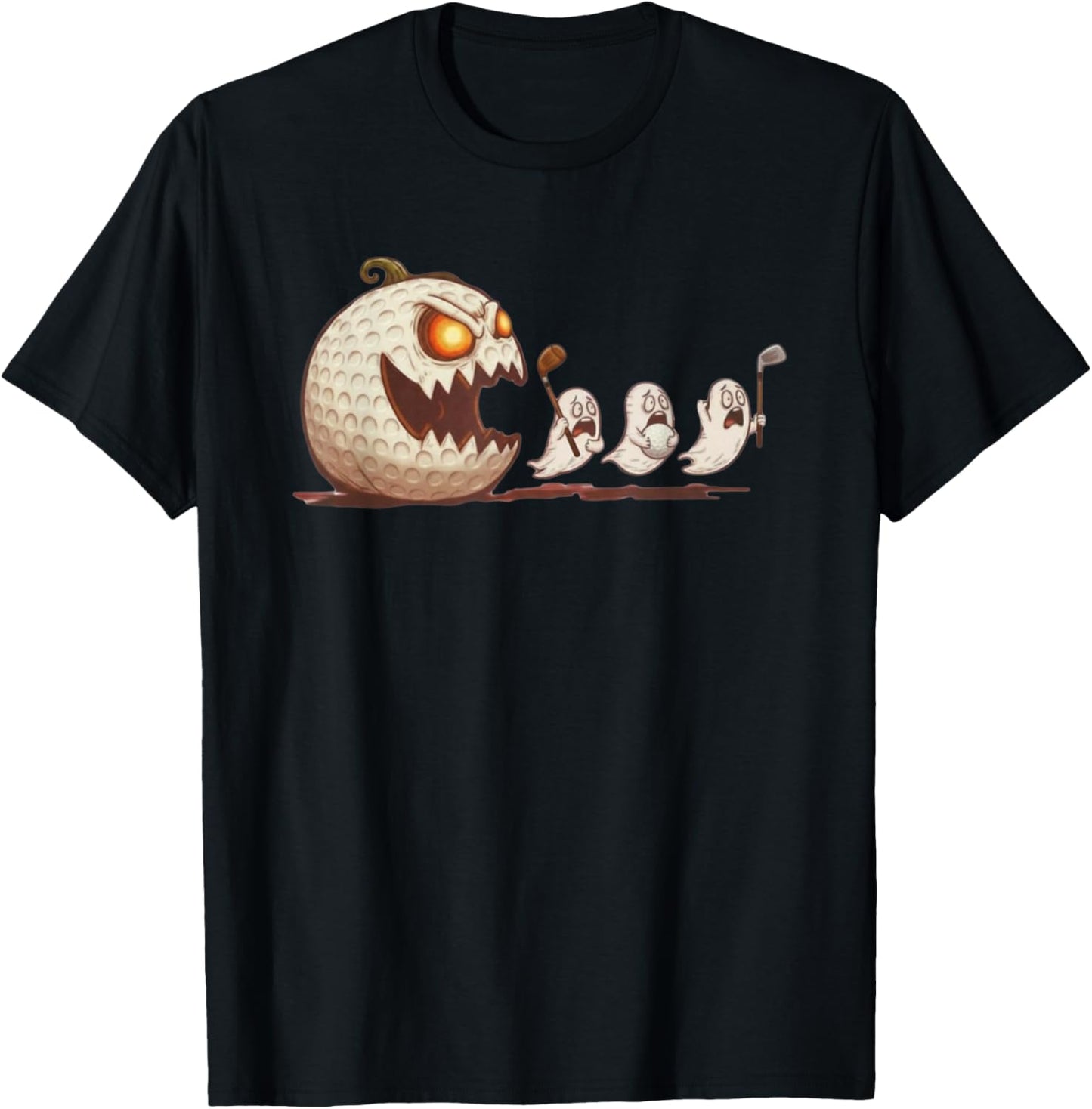 Funny Halloween Golf Golfer T-Shirt - T-Shirt | Black