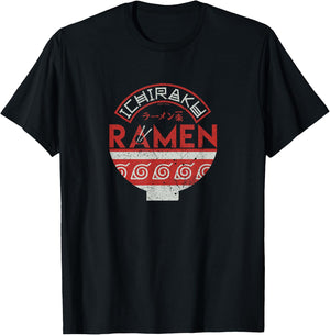 Naruto Shippuden Ichiraku Ramen Bowl Logo Anime T-Shirt - T-Shirt | Black
