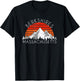 Retro Vintage Berkshires, Massachusetts Distressed T-Shirt - T-Shirt | Black
