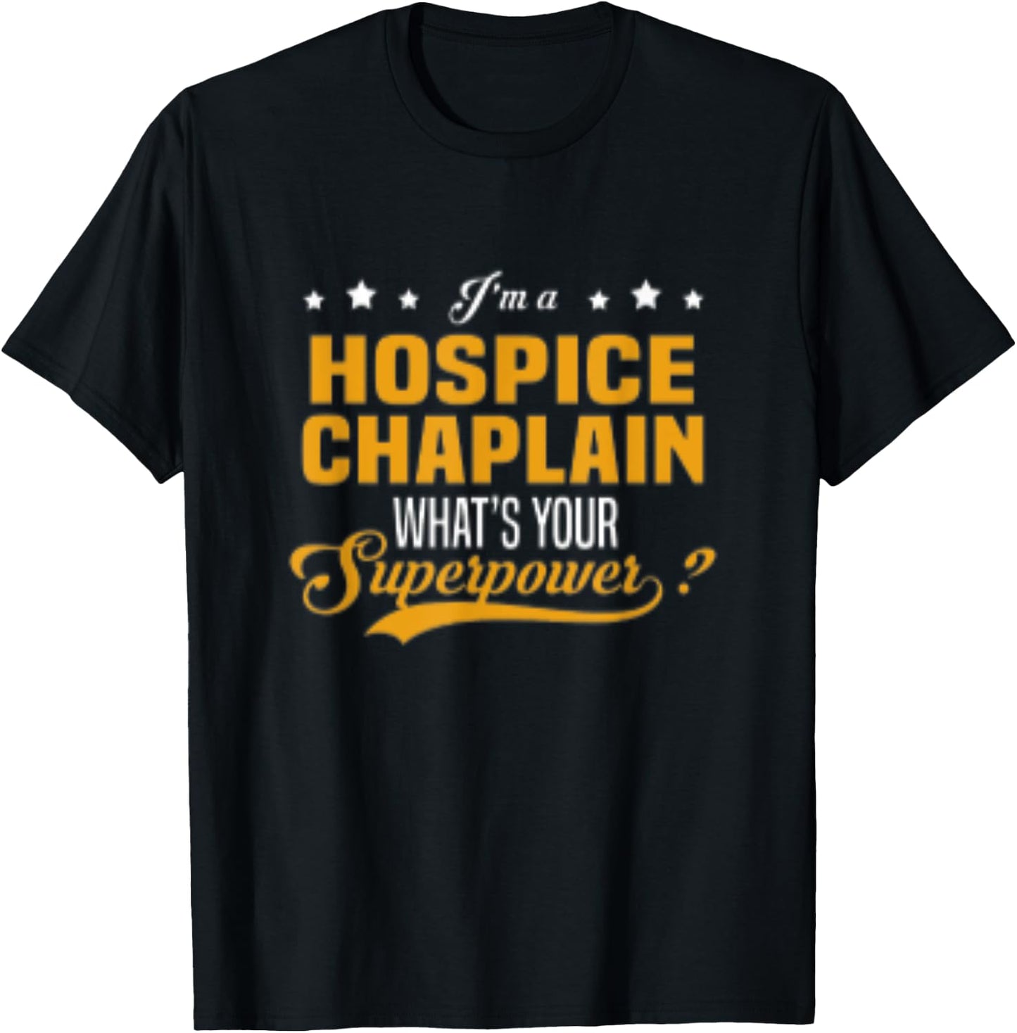 Hospice Chaplain T-Shirt - T-Shirt | Black