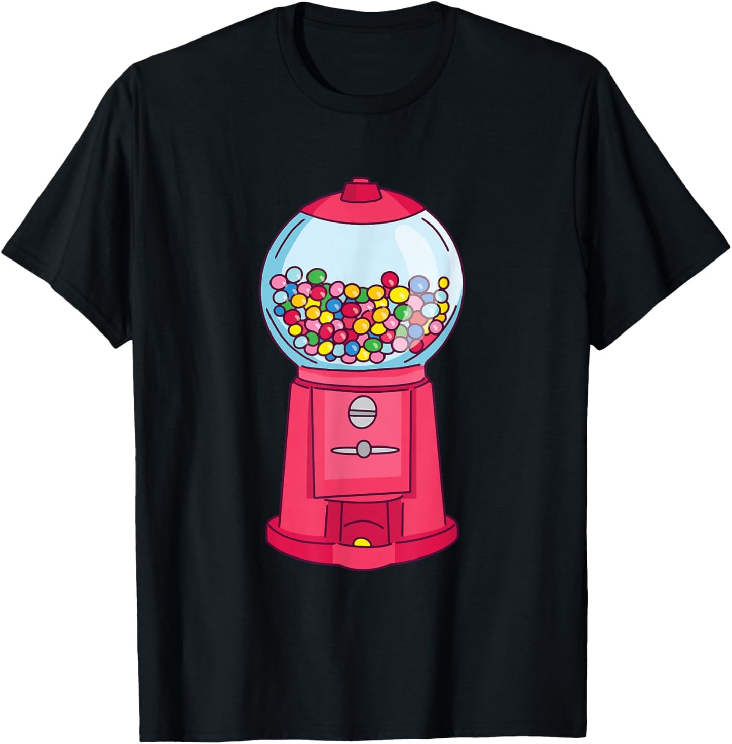 Gumball Machine Sweet Candy Gumball Bubble Gum Machine T-Shirt - T-Shirt | Black