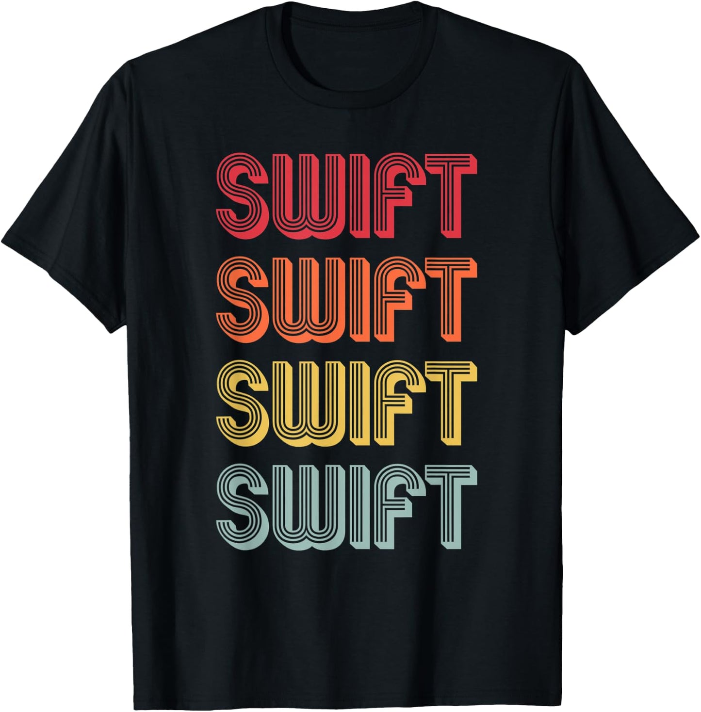 SWIFT Gift Surname Funny Retro Vintage 80s Birthday Reunion T-Shirt - T-Shirt | Black