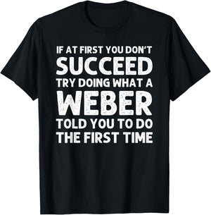 WEBER Funny Surname Family Tree Birthday Reunion Idea T-Shirt - T-Shirt | Black
