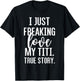 I Just Freaking Love My Titi Funny Aunt Gift Niece Nephew T-Shirt - T-Shirt | Black