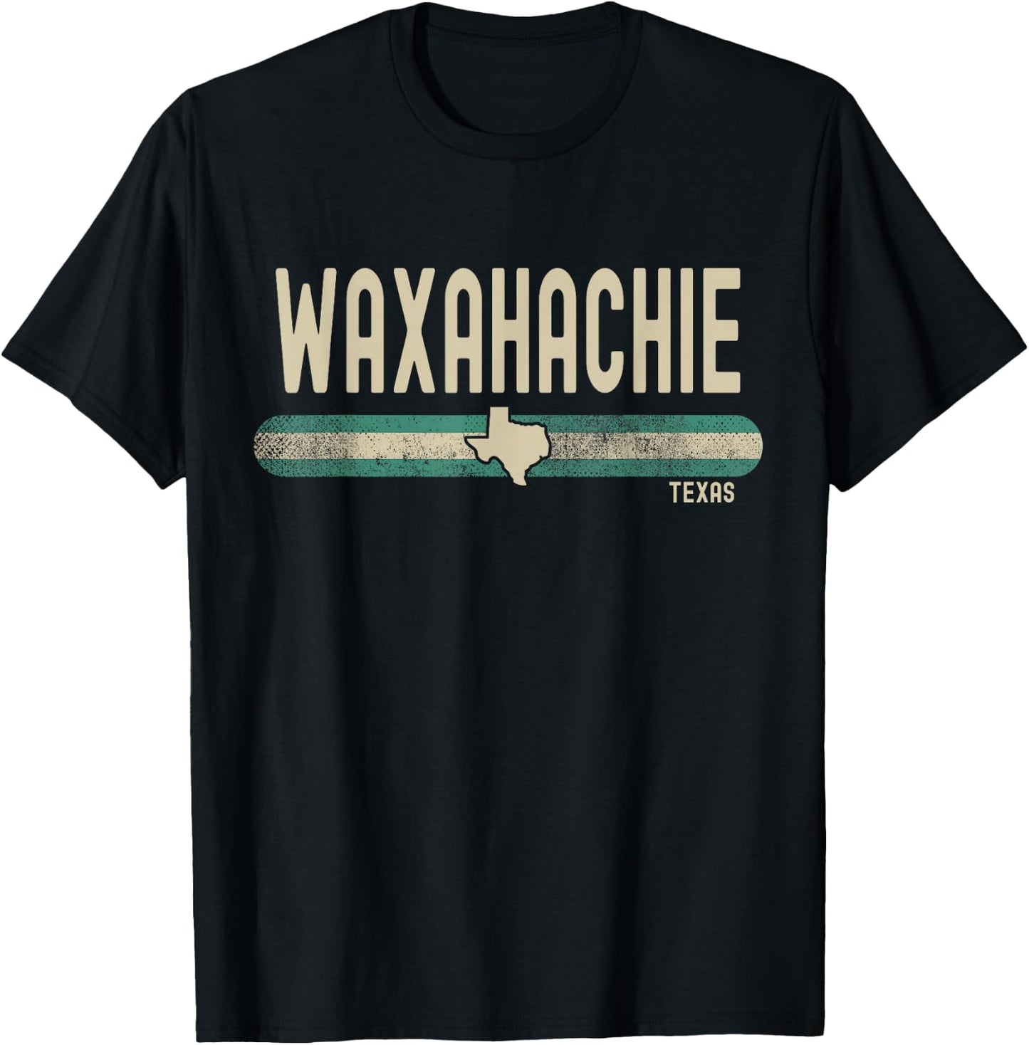 Waxahachie TX | Texas Travel & Holiday T-Shirt - T-Shirt | Black