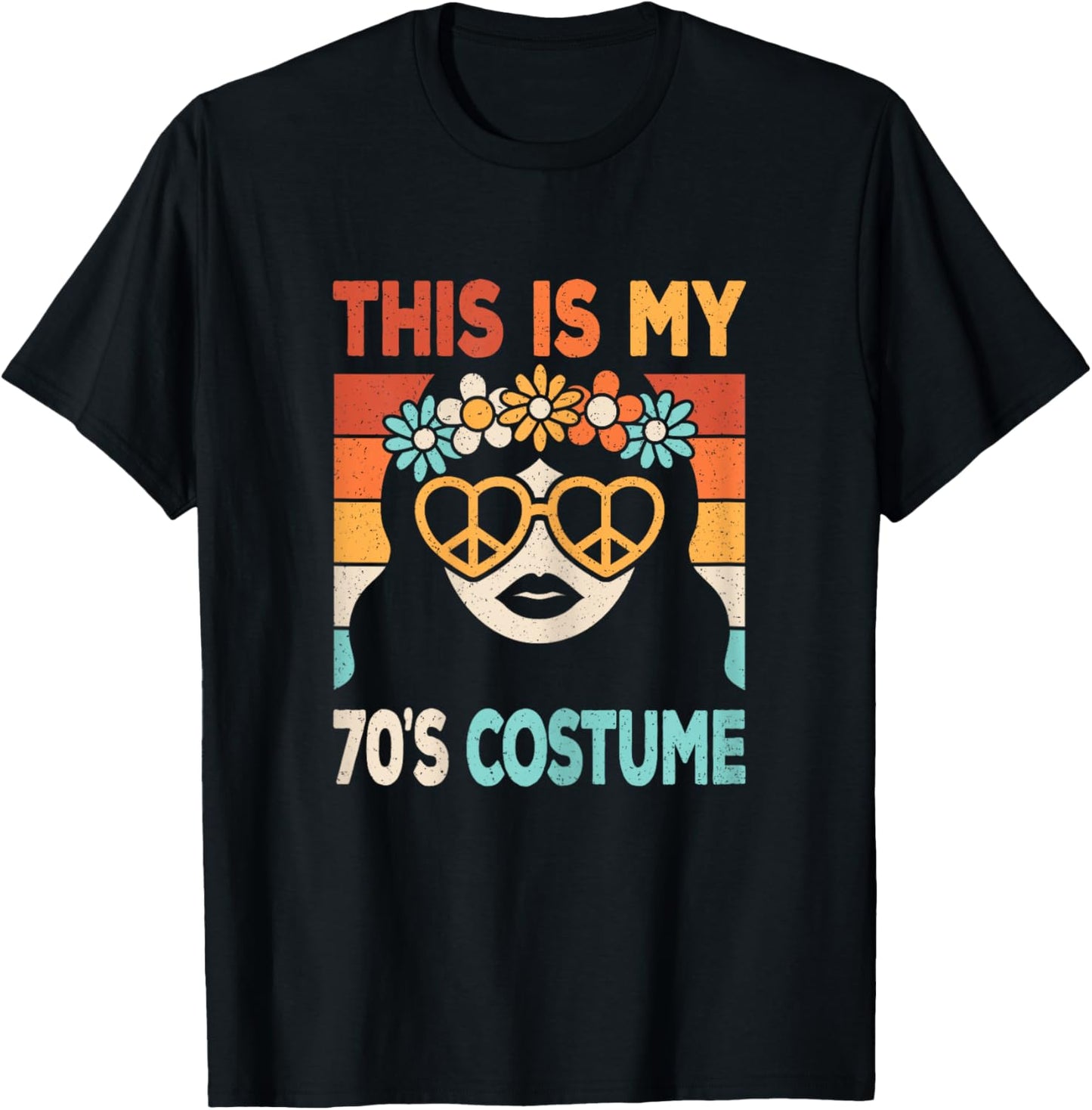 This Is My 70s Costume Disco Party 1970s 70s Outfit Women T-Shirt - T-Shirt | Black