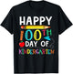 100 Days Of Kindergarten - Happy 100th Day Of School Gift T-Shirt - T-Shirt | Black