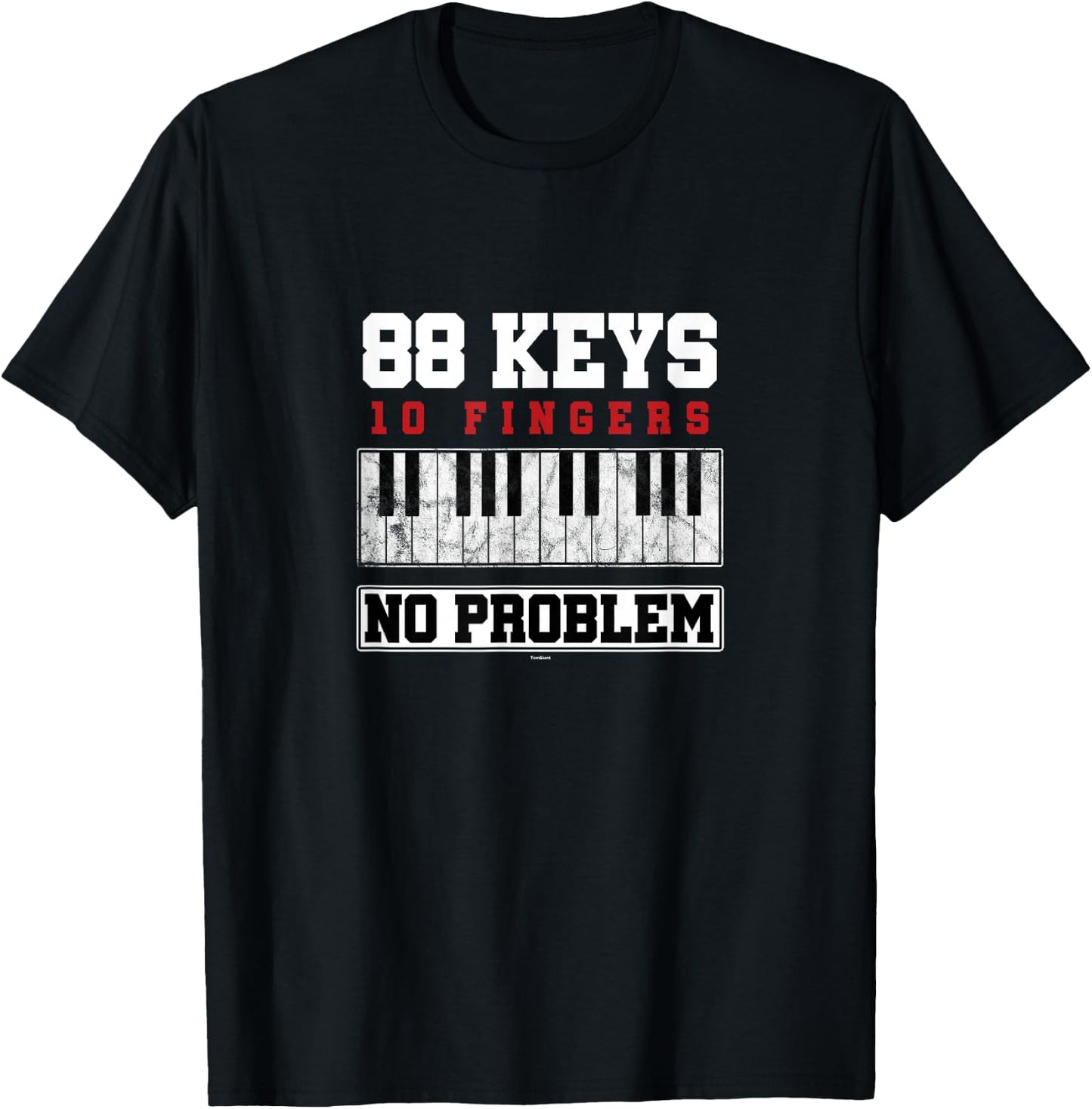 Pianist Piano Keyboard Piano Key Music Piano Gift T-Shirt - T-Shirt | Black