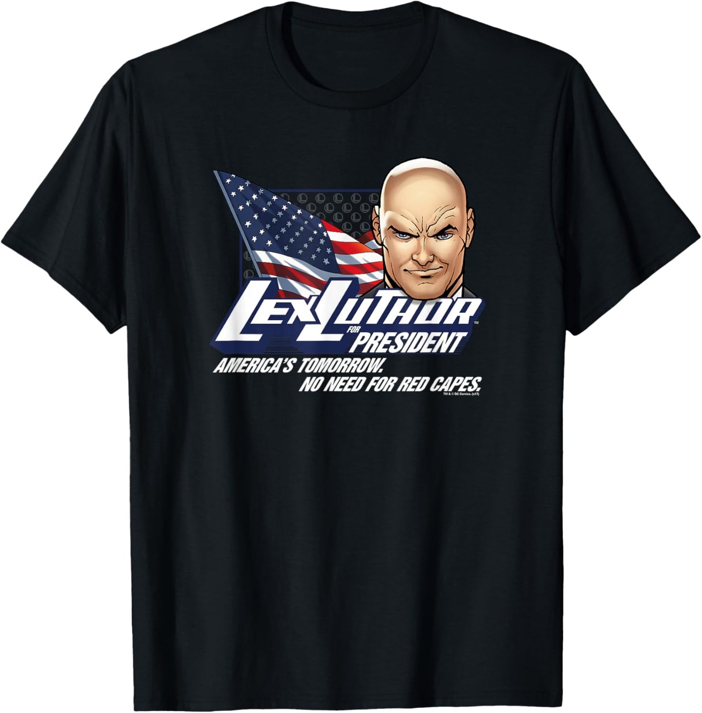 Superman Lex Luthor for President T-Shirt - T-Shirt | Black
