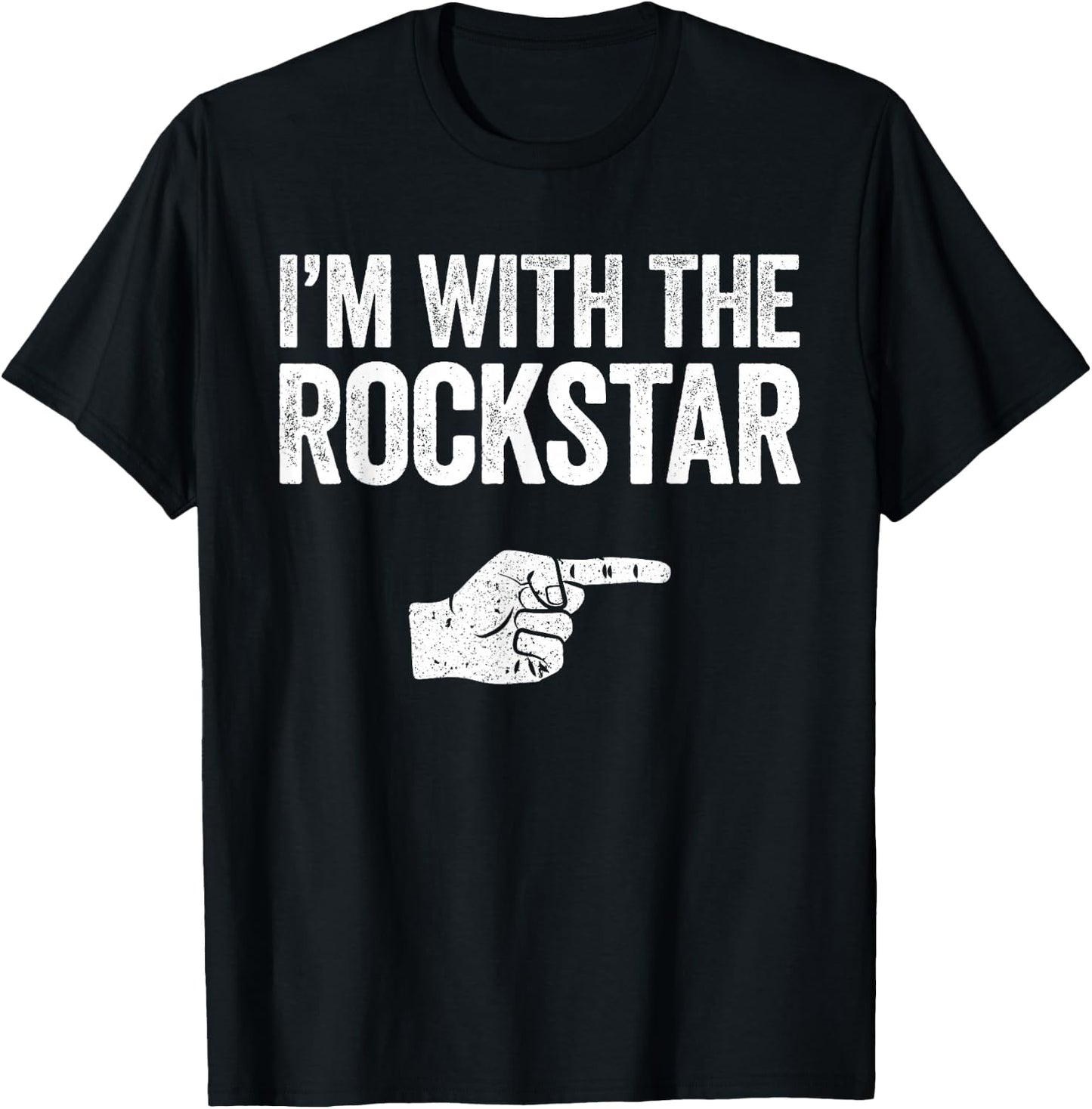 I'm with The Rockstar Shirt Matching Rockstar Costume T-Shirt - T-Shirt | Black