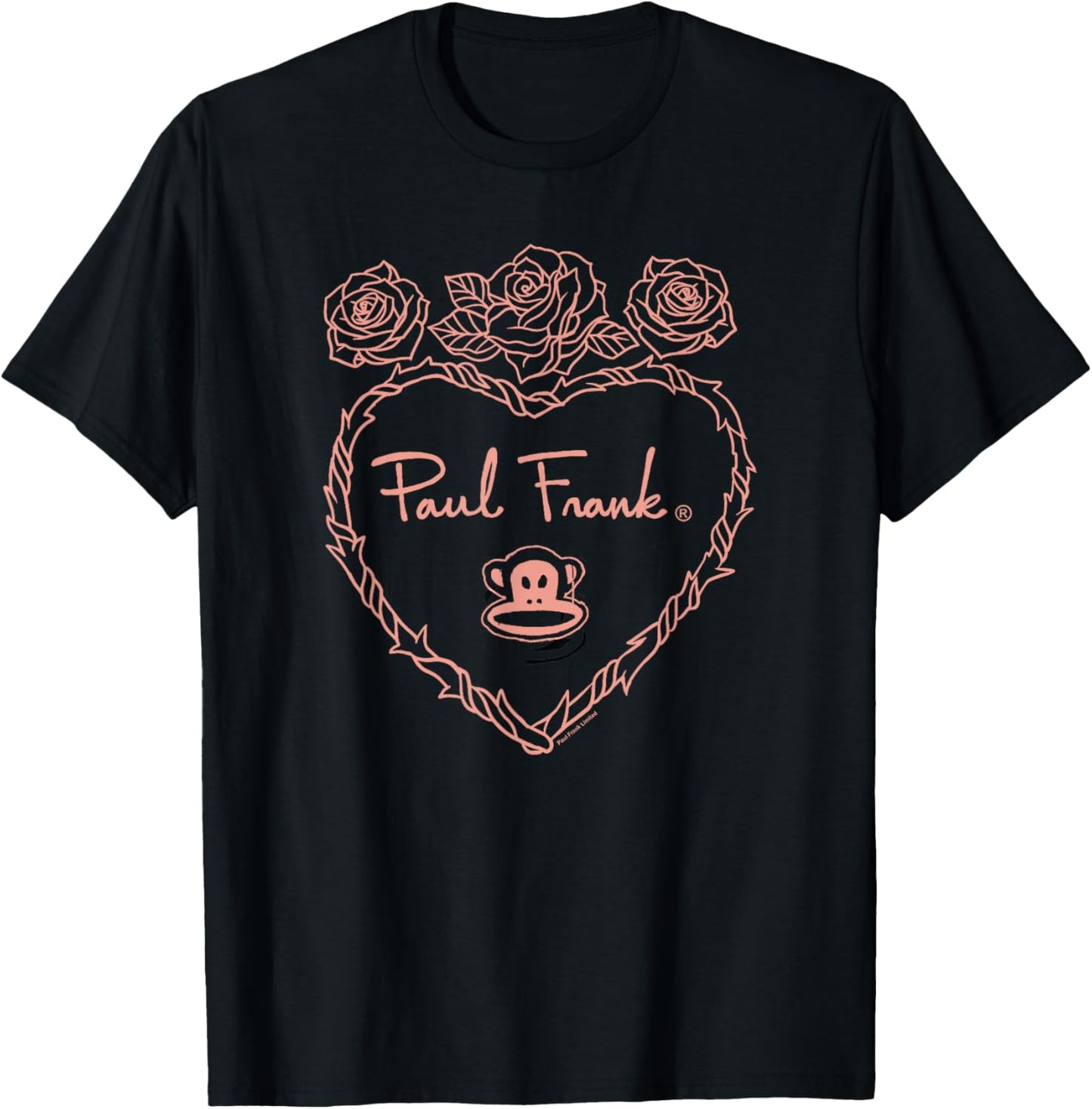 Paul Frank Valentine's Day Julius Heart T-Shirt - T-Shirt | Black