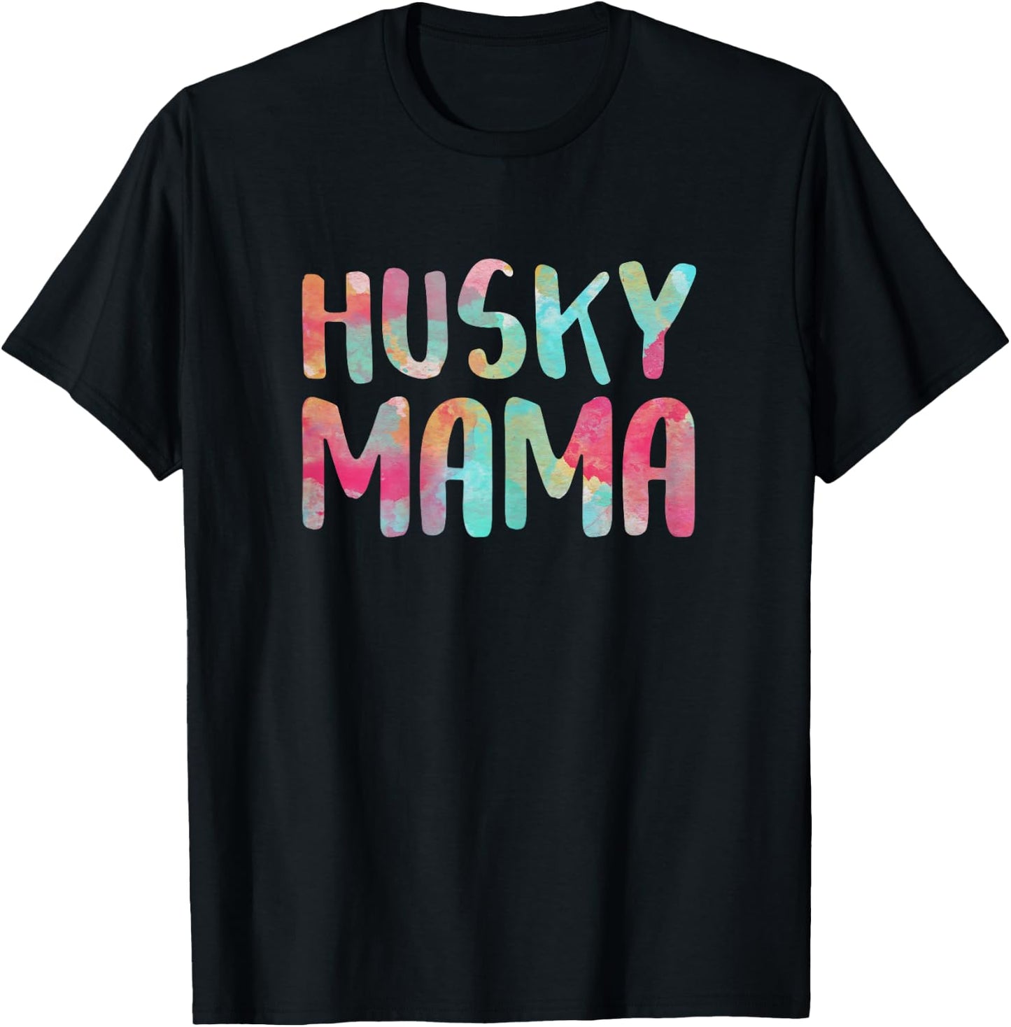 Husky Mama Shirt Women Dog Lover Mothers Day T-Shirt - T-Shirt | Black