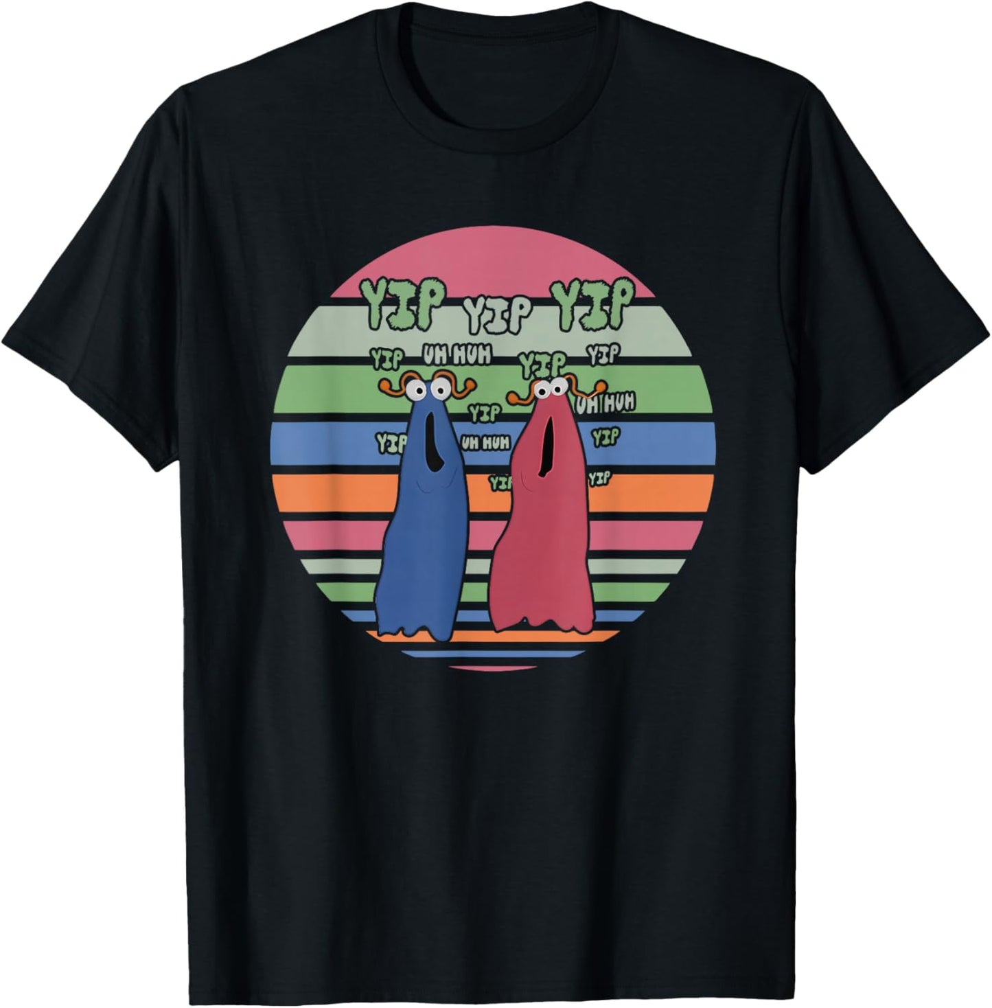 Yip Yip Yip Yip Uh Huh Yip Uh Huh Yip Apparel T-Shirt - T-Shirt | Black