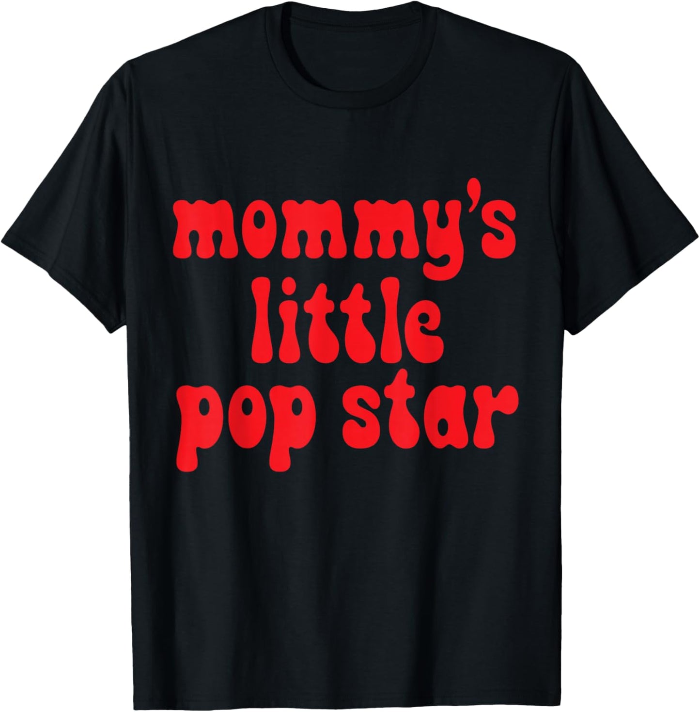 Mommy’s Little Pop Star Kids Performer Music Future Singer T-Shirt - T-Shirt | Black