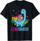 LENASAURUS Personalized Name LENA Dino Dinosaur Birthday T-Shirt - T-Shirt | Black