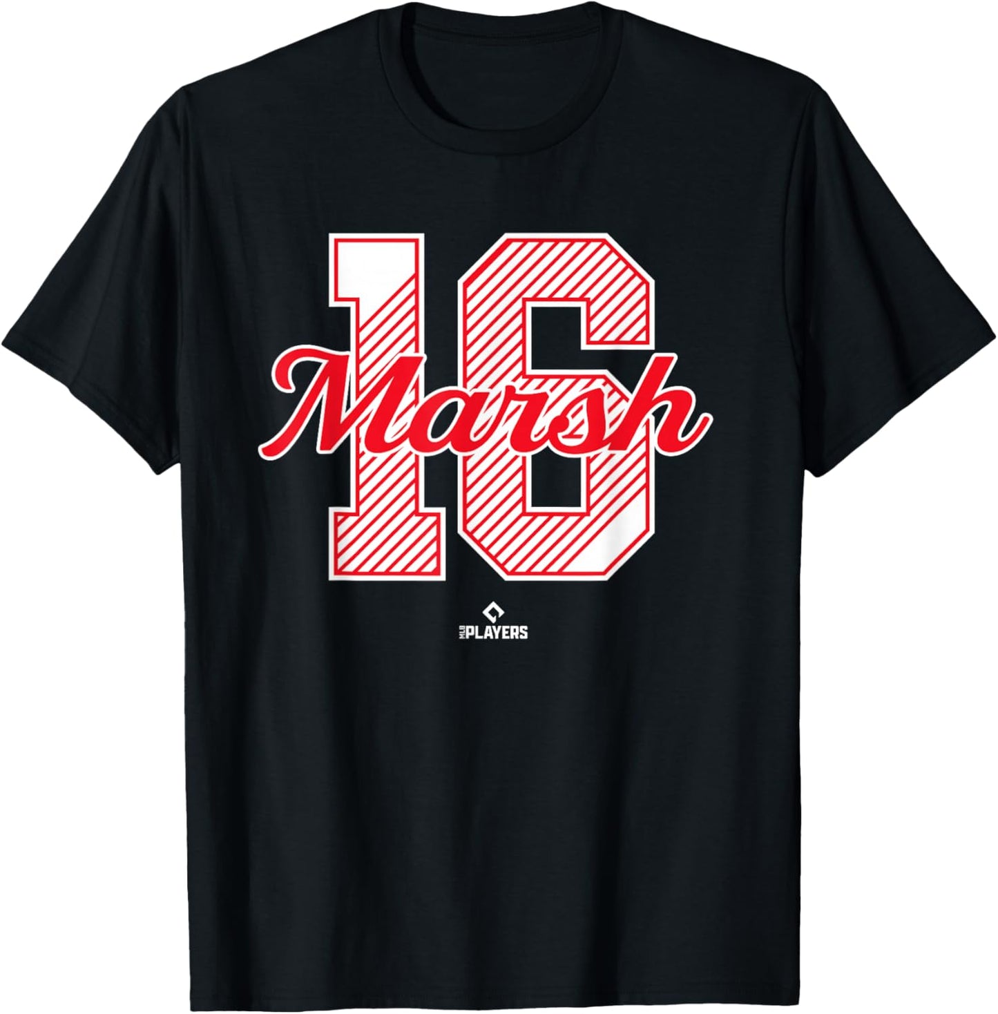 Brandon Marsh 16 Philadelphia MLBPA T-Shirt - T-Shirt | Black