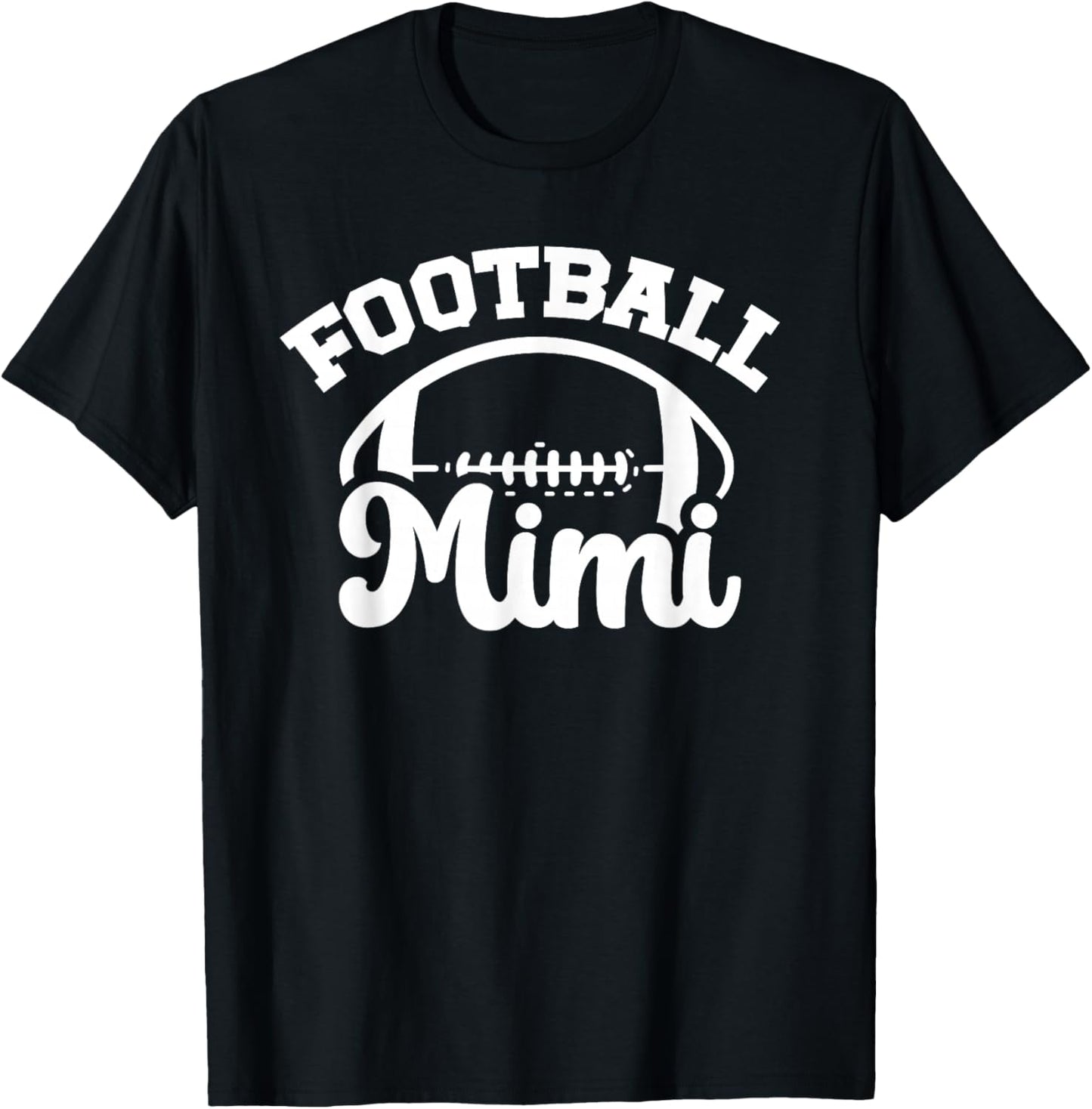 Football Mimi Proud Grandma Mimi Of A Football Player Mimi T-Shirt - T-Shirt | Black