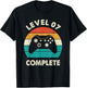 7th Wedding Anniversary For Couples Level 7 Complete T-Shirt - T-Shirt | Black