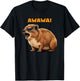 Rock Hyrax Lover Awawa Funny Groundhog Dassie T-Shirt - T-Shirt | Black