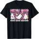 Groovy Halloween Cute Pink Ghost Breast Cancer Support Squad T-Shirt - T-Shirt | Black