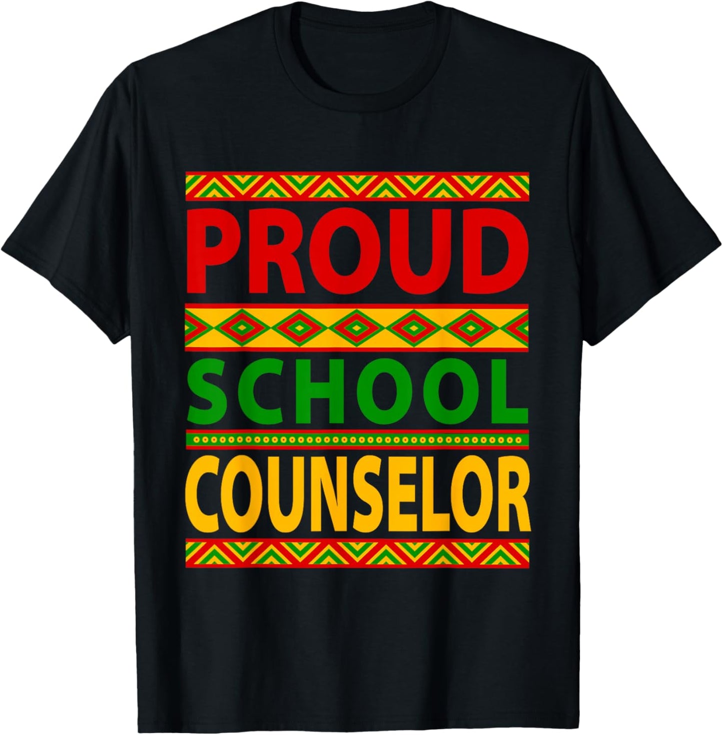 Proud School Counselor Job Costume Black History Month Afro T-Shirt - T-Shirt | Black