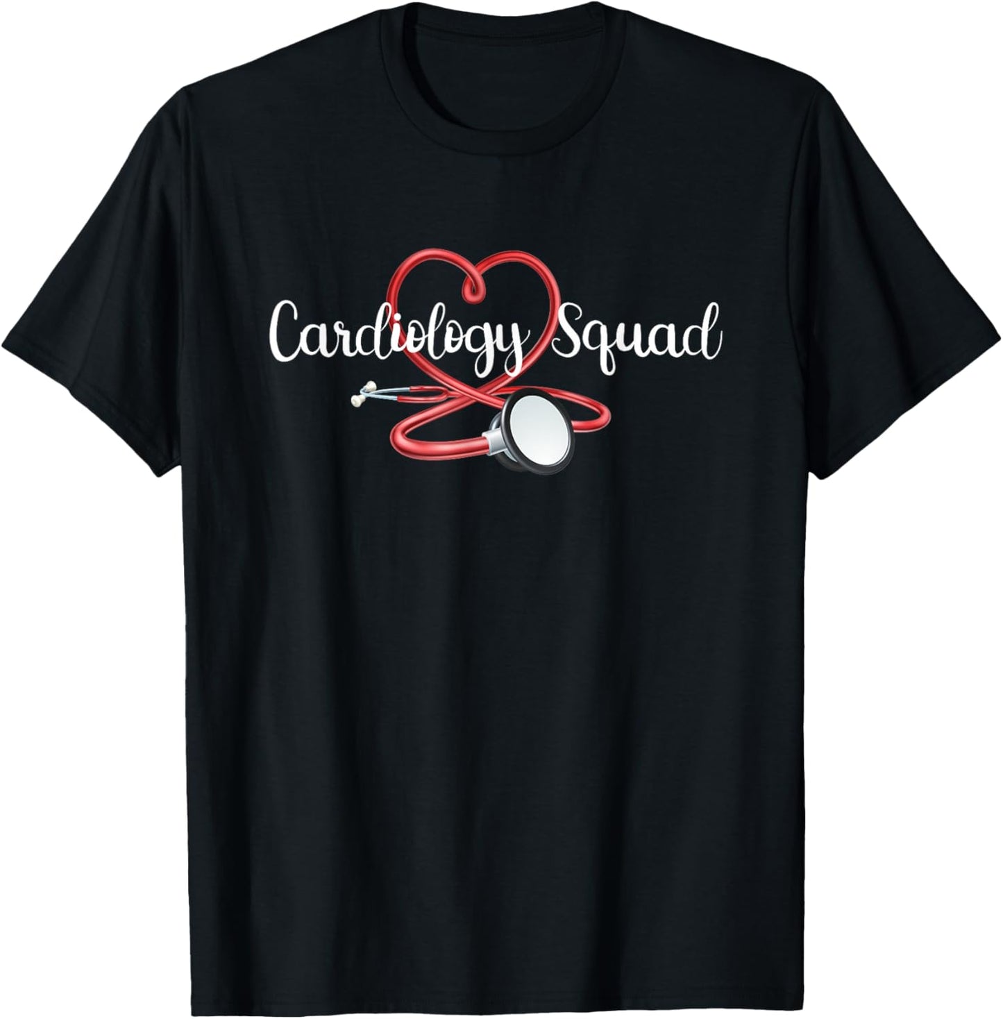 Cardiology Squad Cardiologist Heart Nurse Doctor Cardiac T-Shirt - T-Shirt | Black