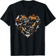 type of dogs lover heart Pet dog Parent Paw print men women T-Shirt - T-Shirt | Black