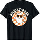 Groovy Spooky Dude Retro Checkered Ghost Halloween Toddler T-Shirt - T-Shirt | Black