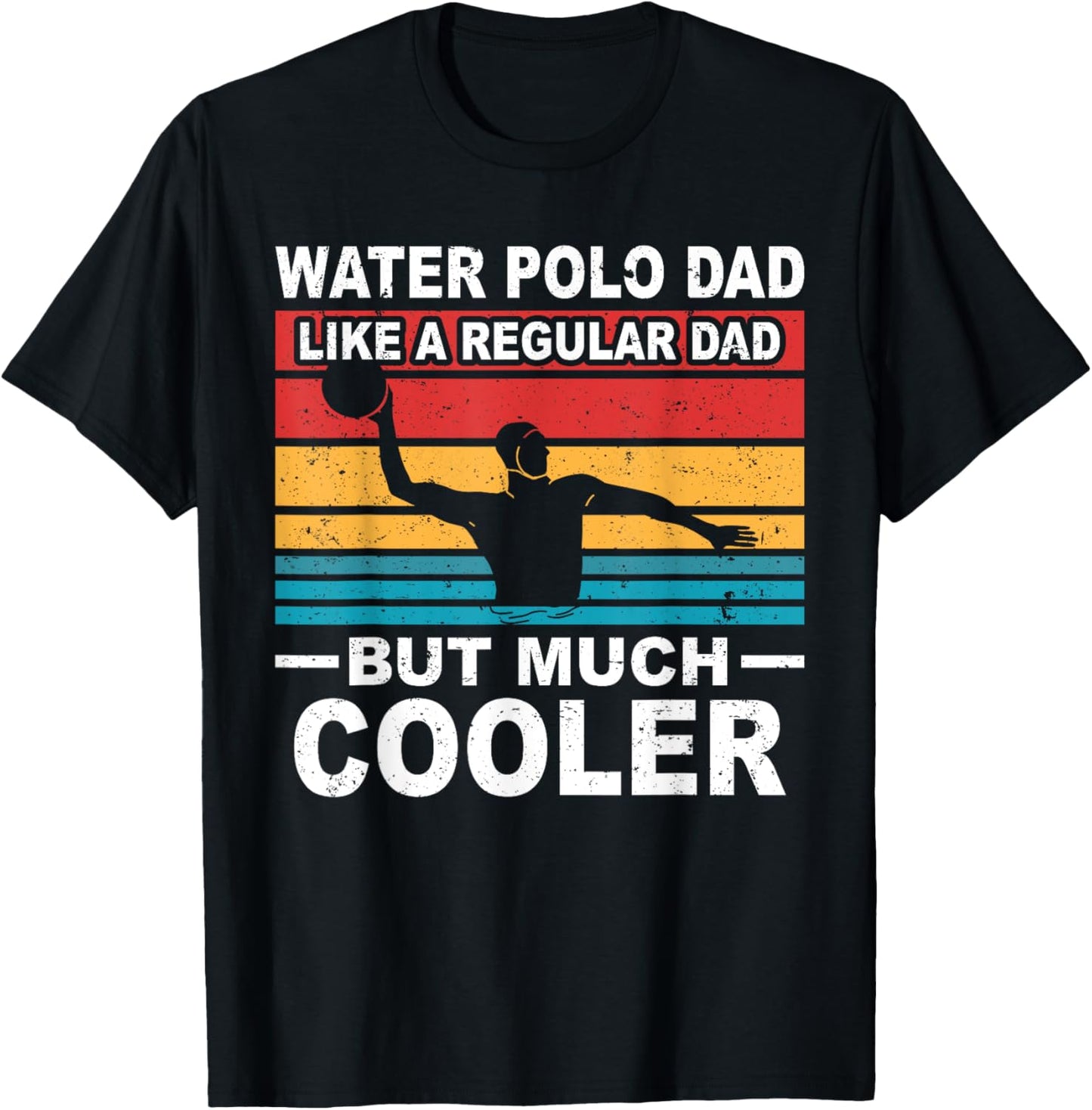 Water polo player father water polo sport dad T-Shirt - T-Shirt | Black