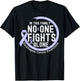 In This Family No-One Fight Alone Esophageal Cancer Ribbon T-Shirt - T-Shirt | Black