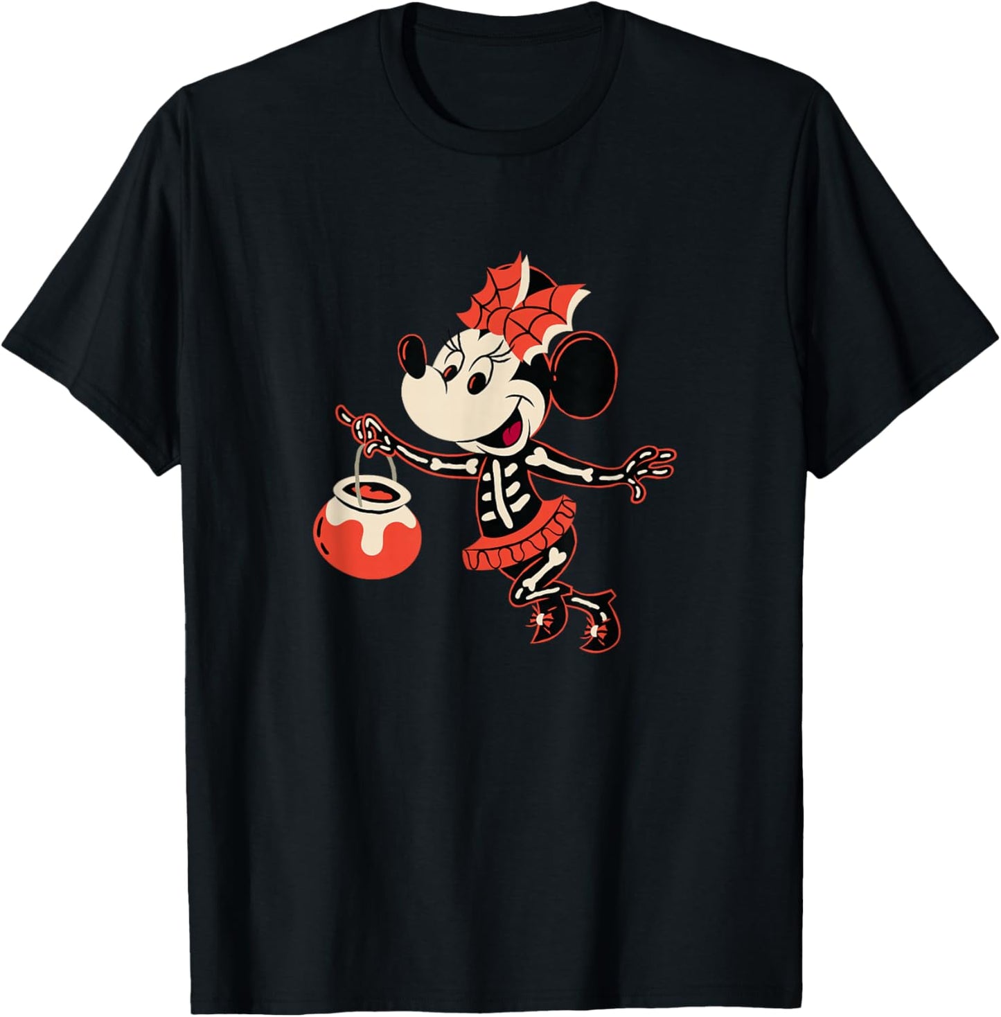 Disney Minnie Mouse Halloween Get Spooky Skeleton Costume T-Shirt - T-Shirt | Black