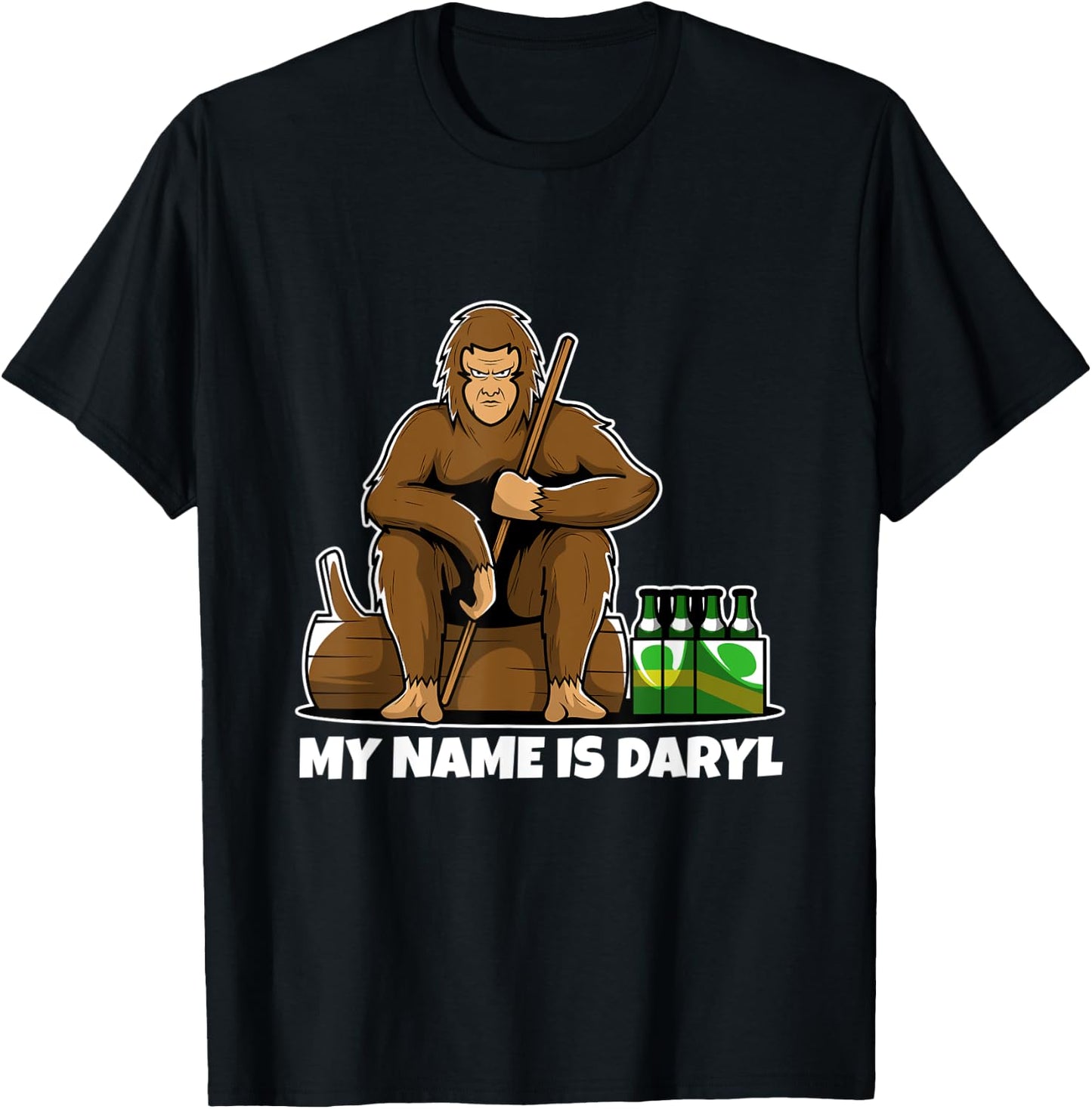 My Name is Daryl Bigfoot T-Shirt - T-Shirt | Black