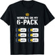 Funny Shirts - Working On My 6 Pack Beer Abs Fitness Satire T-Shirt - T-Shirt | Black