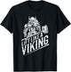 Lift like a Viking Workout Gym Distressed Design T-Shirt - T-Shirt | Black